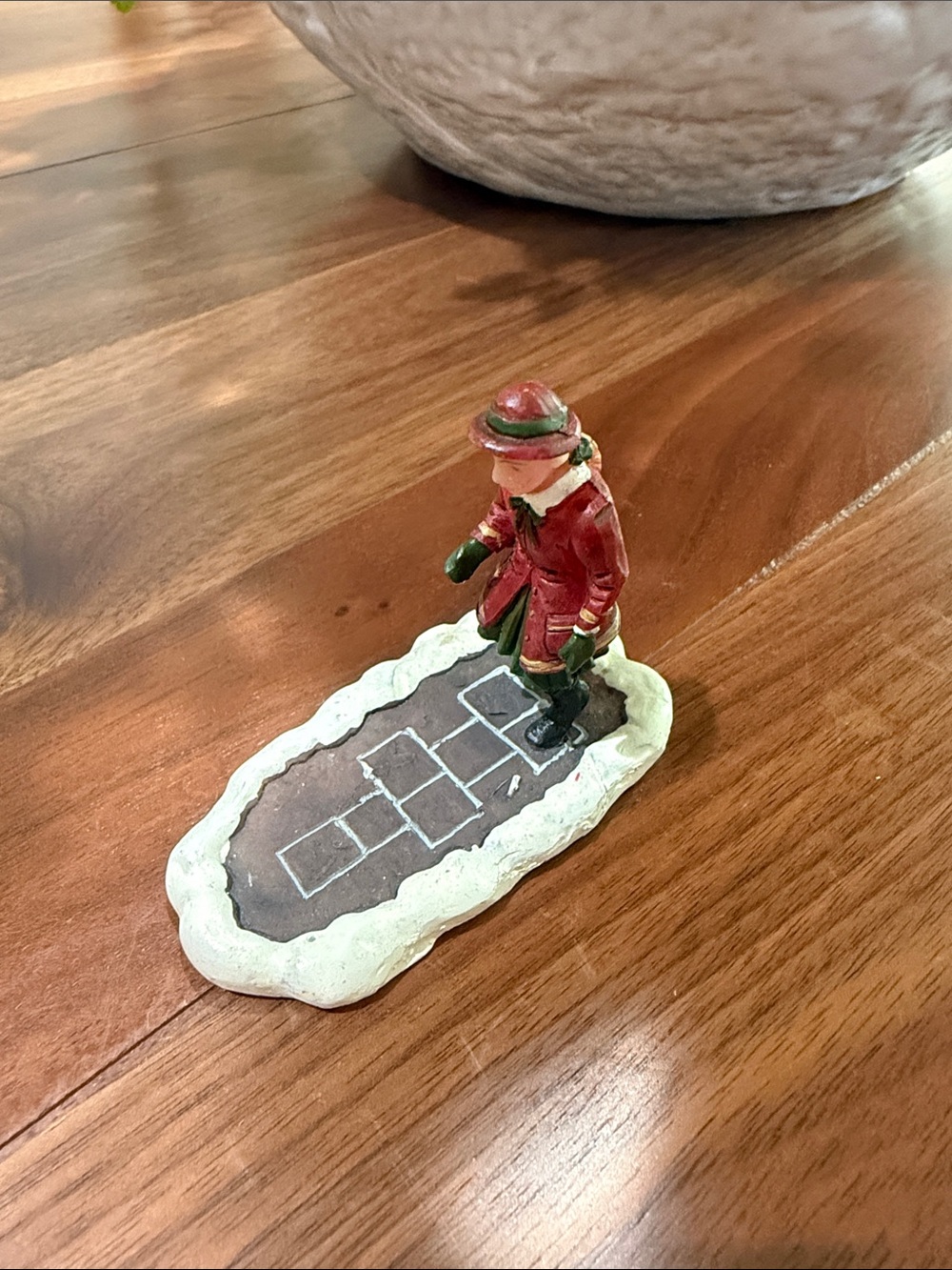 Lemax Christmas Recess Pause Girl Hopscotch Figurine